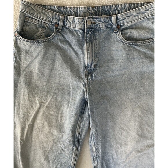 H&M & Jeans 2 Pair Baggy Loose Fit / High And Low Waist Size 16 Black/blue - Picture 13 of 16